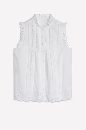 Boden Sleeveless Broderie 100% Cotton Top46
