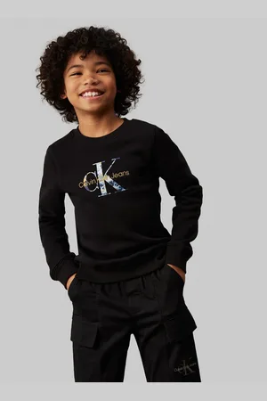 Calvin Klein Monogram Rund hals Fleece Trøje10 år (140cm)