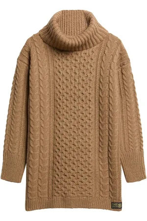 Superdry Rollneck Kabel Trøje Kjole44