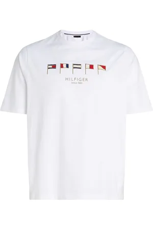 Tommy Hilfiger Plus Hilfiger Multi Flags 100% Cotton T-Shirtxxxxlarge