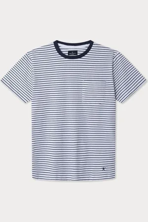Hackett Garnfarve Stribet strik T-shirt2X-Large