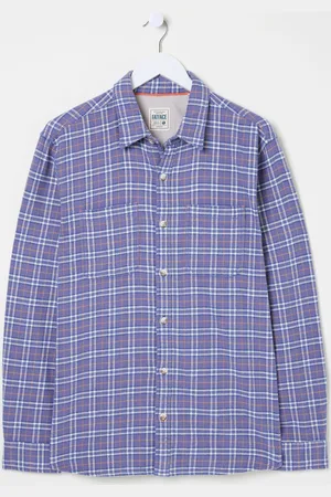 Fat Face FatFace 100% Cotton Long Sleeve Acton Check Shirt3XL høj