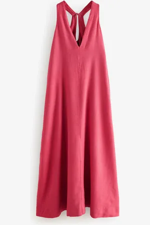 Next Halterneck Maxikjole Med Hør20 s
