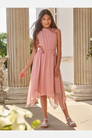 Lipsy London Corsage Hanky Hem Occasion Dress (5-16yrs)9 år (134cm)