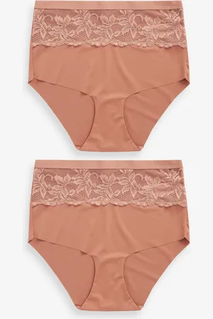 Next Høj talje Lace Tummy Control Light Shaping Knickers 2 Pakke42