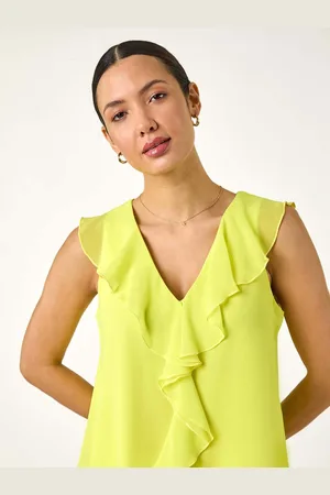 Roman Chiffon Ruffle Vest Top44