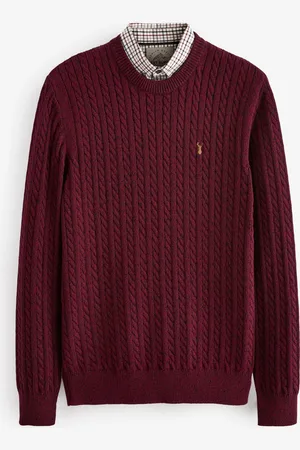 Next Regular 100% Cotton Mock Shirt JumperXL