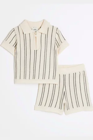 River Island Baby Boys Knitted Polo Shirt Set6874cm