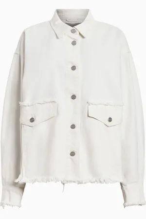 AllSaints AllSaints Hettie Fray 100% Cotton Shacketmedium