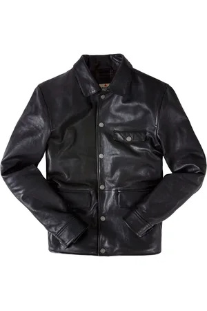 Joe Browns Classic Leather 100% Cotton Jacket with Vintage Check LiningM