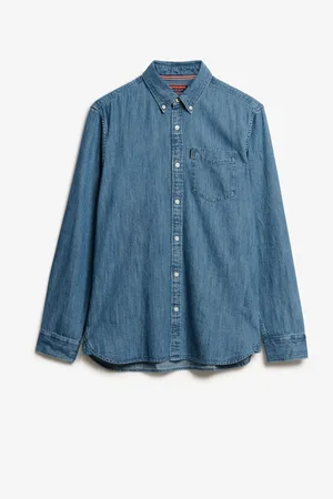 Superdry Essentials Langærmet Denim SkjorterSmall