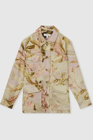 Reiss Jade NYBG Linen Floral Utility Jacket42