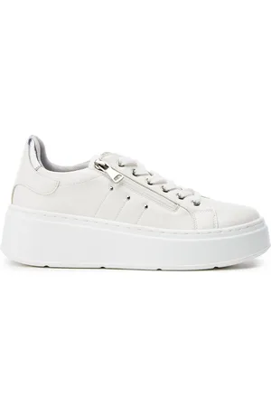 Moda In Pelle Beni Chunky Lace Up White Trainerseu355