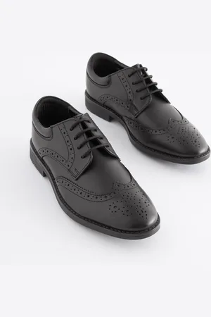 Next Skole-brogues i læder