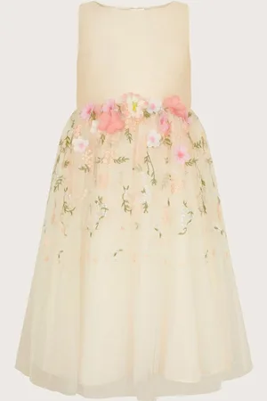 Monsoon Maggie 3D Floral Print Dress140146cm