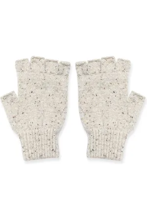 CELTIC & CO. Ladies Blue Donegal Fingerless GlovesEn