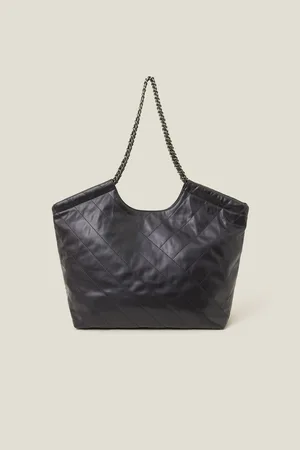 Accessorize Chain Strap Faux Leather Shoulder BagEn