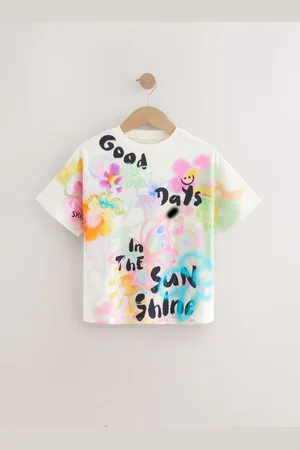 Next 100% Cotton Oversized Graphic T-Shirt (3-16yrs)166168cm
