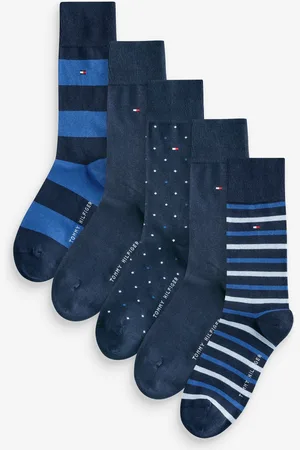 Tommy Hilfiger Mens Blå Sokker 5 Pakke