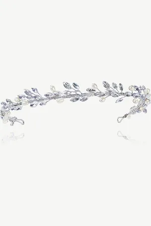 Ivory & Co Moonshine Crystal And Pearl Encrusted BandEn
