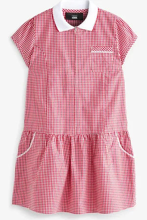 Next Zip Front Cotton Rich Gingham School Dress (3-14yrs)11 år (146cm)