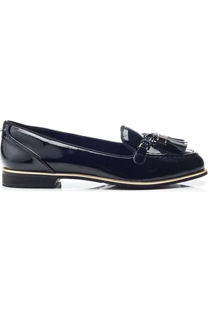 Moda In Pelle Evvaa Flat Slip on Tassle Barrel Loafers
