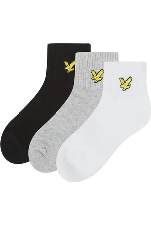 Lyle & Scott Drenge Ankelsokker i bomuld 3 Pakke4 - 6 år (104 - 116cm)