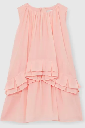 Reiss Luni Chiffon Tiered Dress128134cm