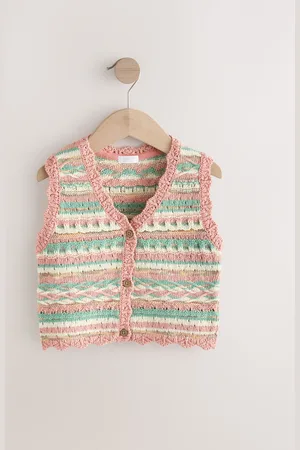 Next Hæklet 100% bomuldsvest (3-16år)146152cm