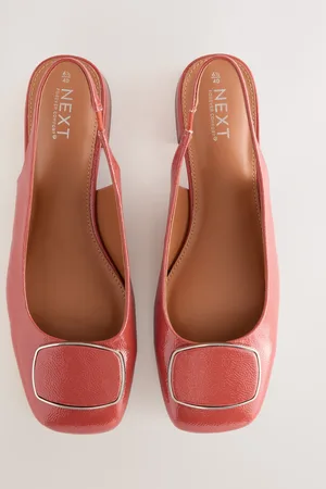 Next Forever Comfort Square Toe Hardware Detail Slingbackseu38