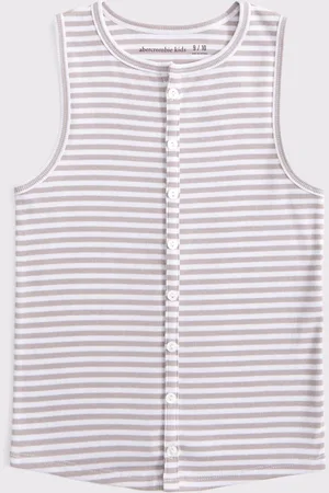 Abercrombie & Fitch Natural Knitted Button Through Top146152cm