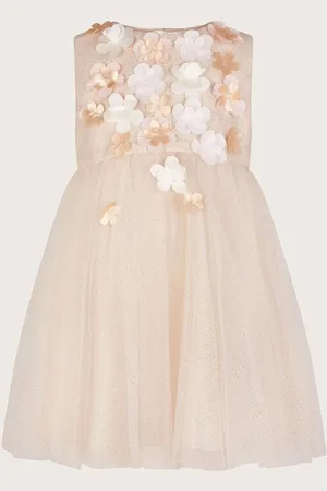 Monsoon Baby Darcie 3D Flower Glitter Tulle DressOp til 3 måneder (50 - 62cm)