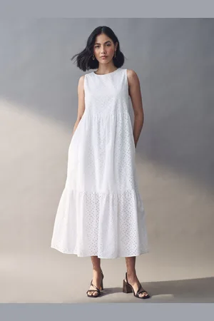 MARELLA Emme Marella Nelson 100% Cotton White Dress