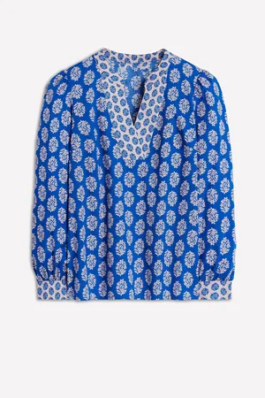Boden Cotton Notch Neck 100% Cotton Top38