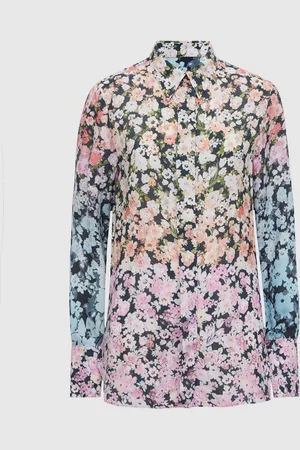 Reiss Serena Blomster Tryk Skjult Button Shirt34