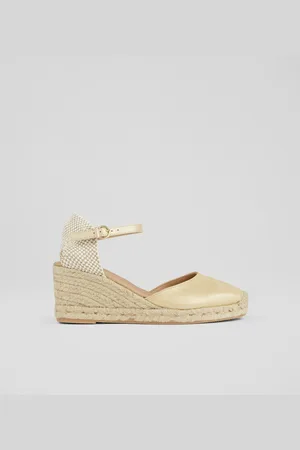 LK Bennett Marissa Leather Ankle Strap Espadrilles