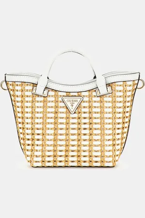 Guess Small Rattan Atalia Natural Tote Bagen
