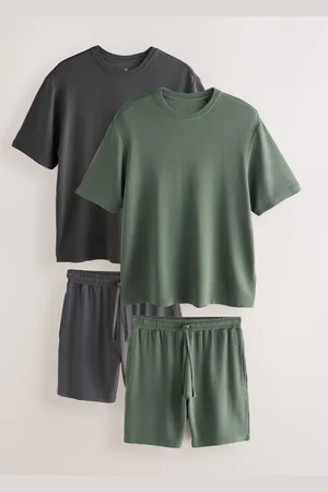 Next Ottoman Ribbed Modal Short Pyjamas Set 2 Packxxxxxlarge