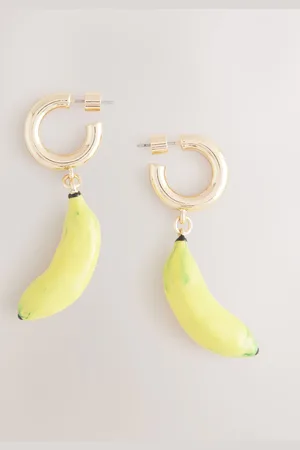 Next Banana Drop Hoop Earringsen