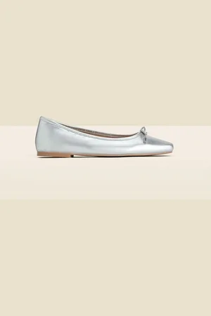 Sosandar Square Toe Ballet Pumps
