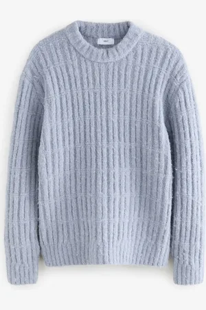 Next Relaxed Fit Bouclé Textured Stripe Crew JumperXXL