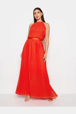 Long Tall Sally Tall Halterneck Pleated Maxi Dress42 Høj