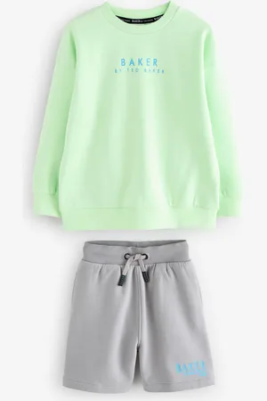 Ted Baker Lime Green Sweatshirt And Shorts Set140146cm