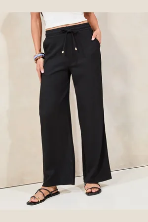 Lipsy London Crinkle Wide Leg Trousers