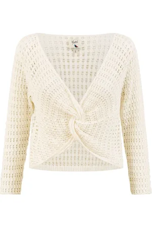 Yumi Crochet 100% Cotton Twisted Bolero TopL