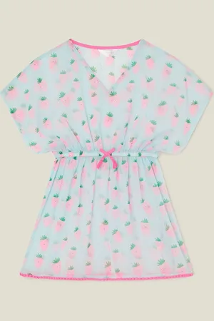Accessorize Girls Strawberry Print Kaftan122128cm
