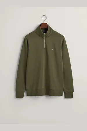 GANT Shield Sweatshirt med kvart lynlåsXL