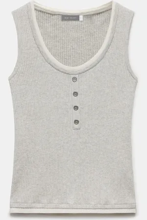mint&berry Ribbed Knit Vest Topmedium