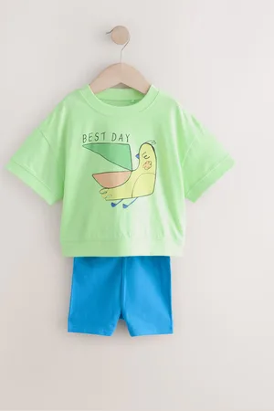 Next Short Sleeve T-Shirt and Cycle Shorts Set (3mths-7yrs)7480cm