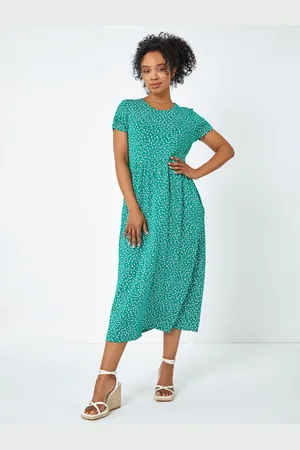 Roman Petite Floral Print Midi Dress44